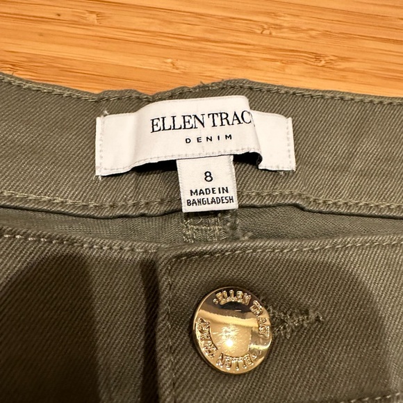 Ellen Tracy Skinny Capri Olive Green Size 8 - Picture 3 of 7
